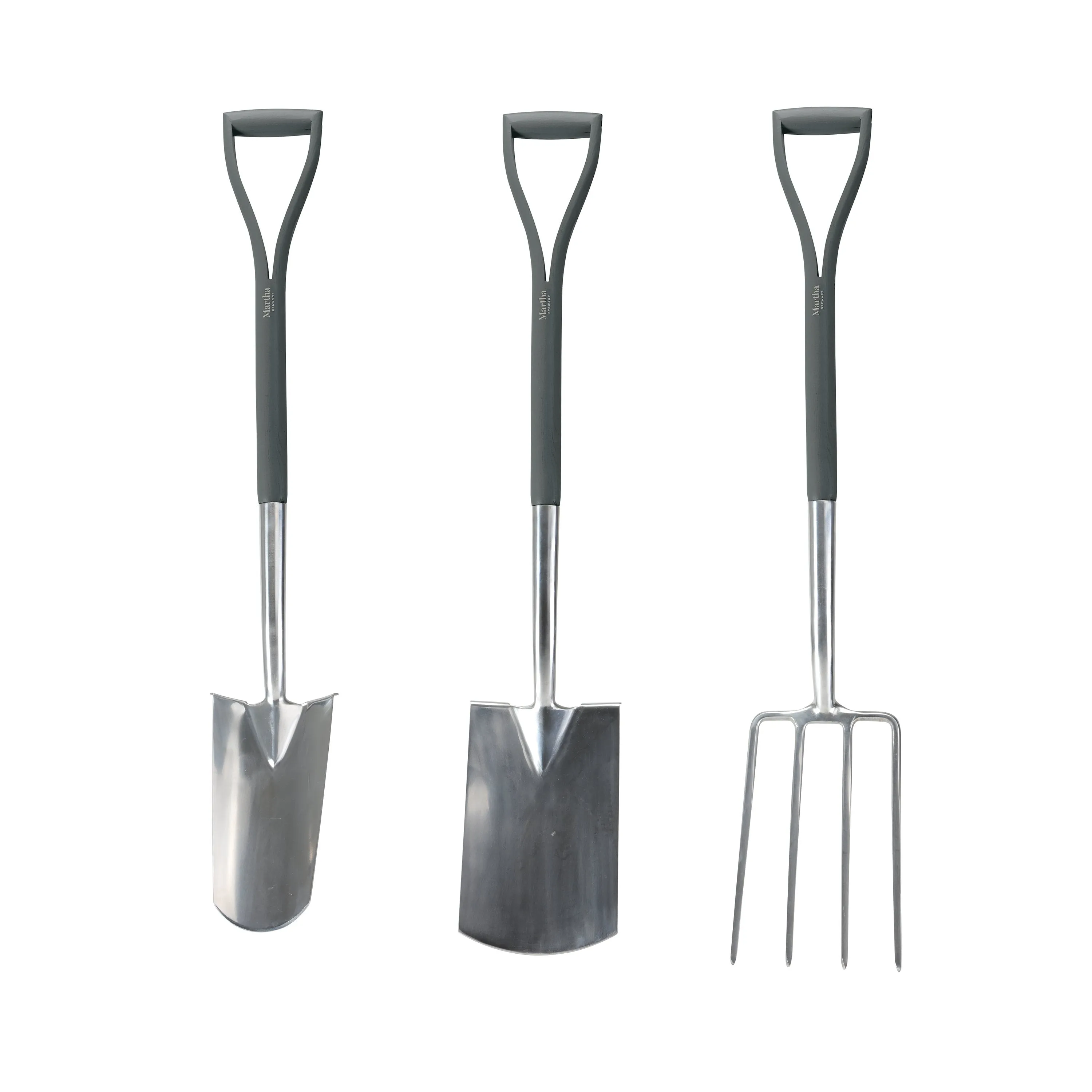 Martha Stewart MTS-DGT3-MBK Set of Three Stainless Steel Digging Tools (Black)