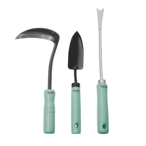 Martha Stewart MTS-JPGK-MGN 3pc. Japanese Authentic Garden Tool Kit (Mint)