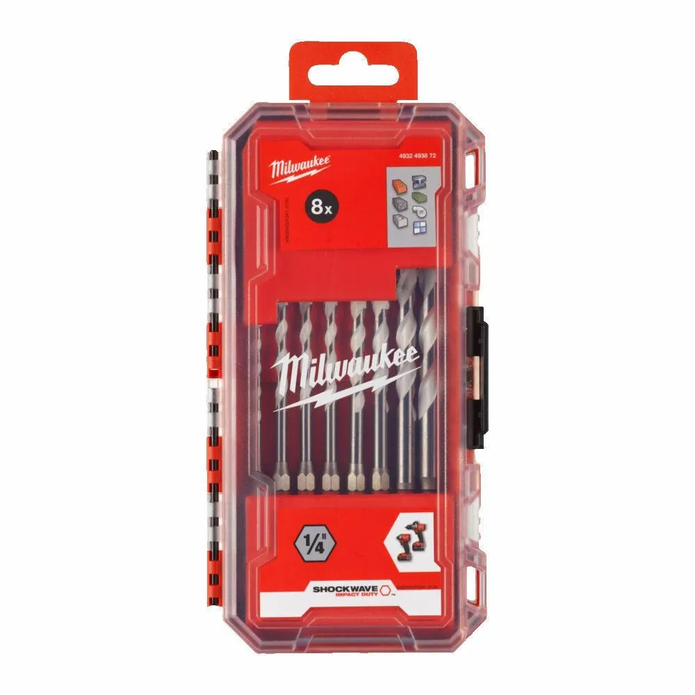 Milwaukee Universal Drill Bit Set. 8Pcs.