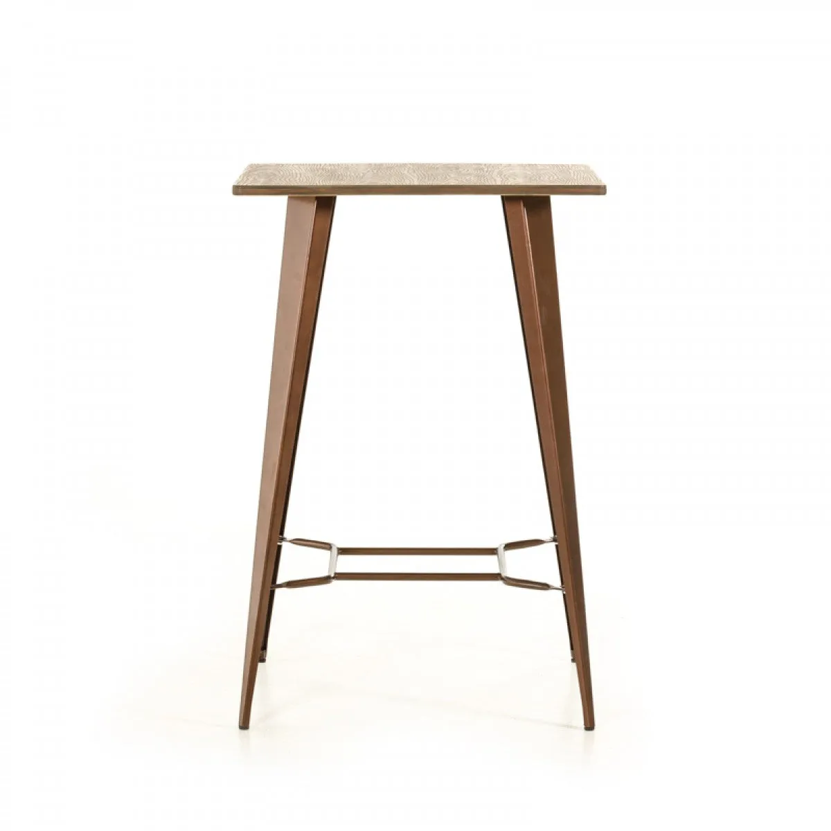 Modrest Benz Modern Copper & Wood Bar Table