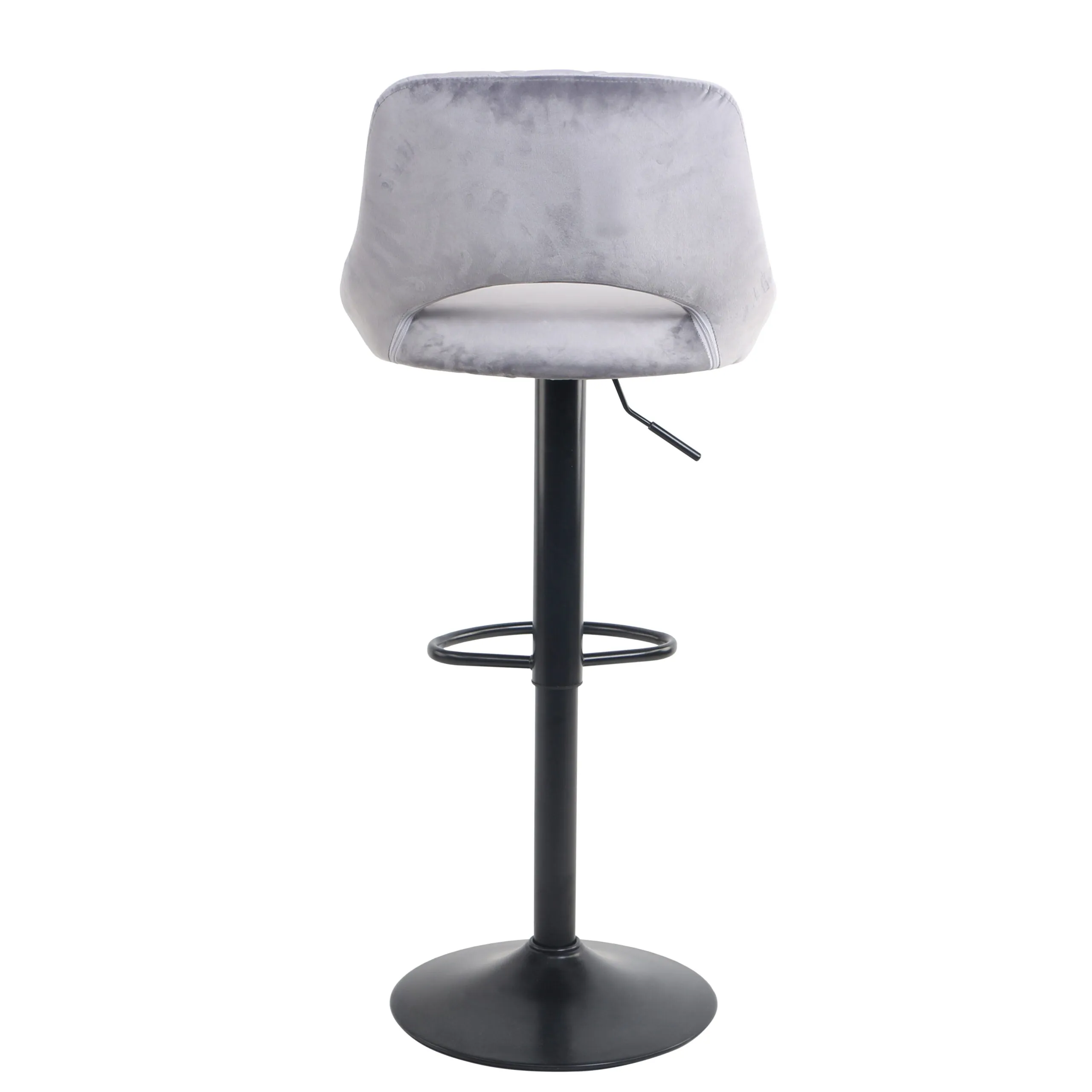 Neo Grey Crushed Velvet Bar Stools