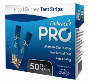 Omnis Health Embrace® PRO™ Blood Glucose 50 ct. Test Strips