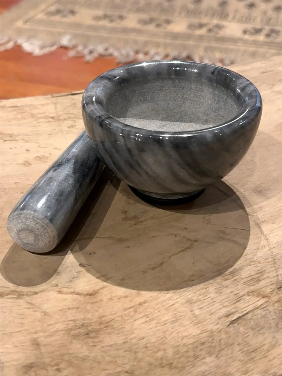 Petite Marble Mortar and Pestle