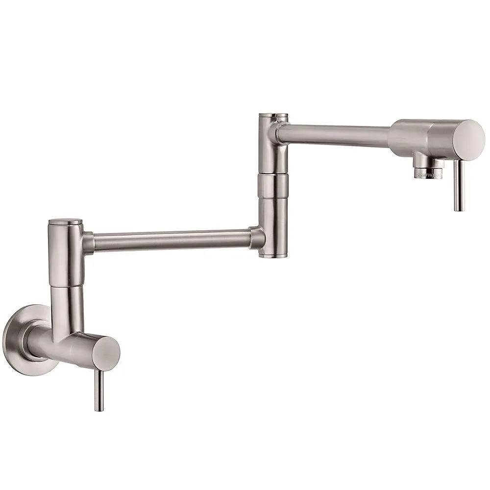 Pfister GT533-PFS Lita 2-Handle 1-Hole Potfiller Kitchen Faucet, Stainless Steel