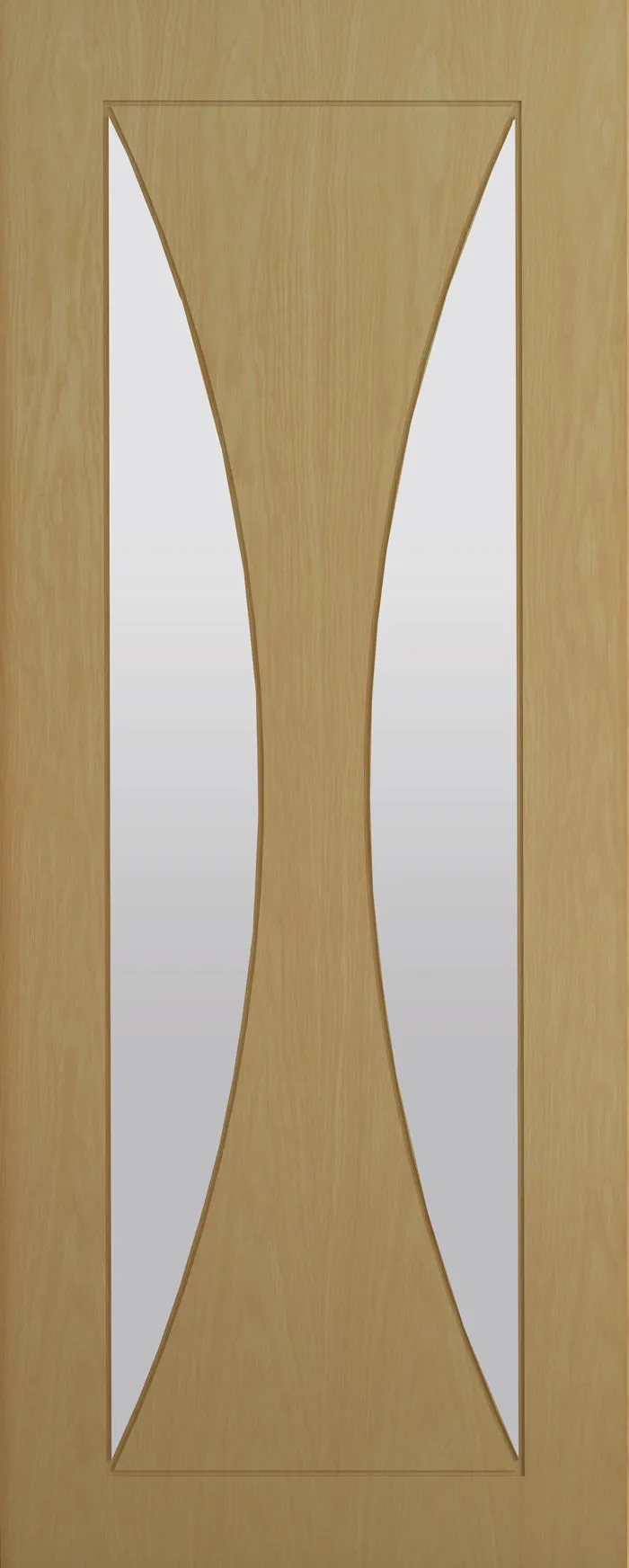 Pre-Assembled Oak Sorrento Glazed Pre-finished Door Set