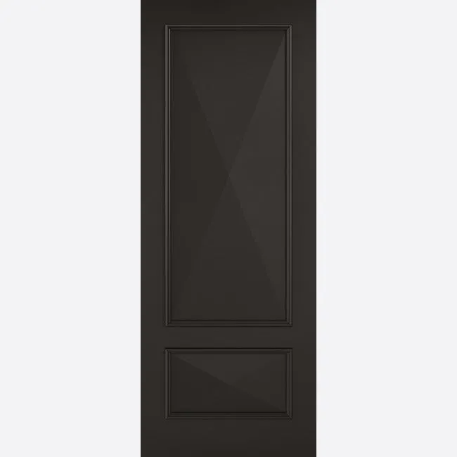 Pre-Assembled Primed Plus Black Knightsbridge 2P Door Set