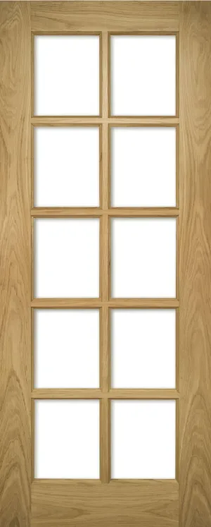 Pre-Assembled Unfinished Oak Bristol Glazed Door Set