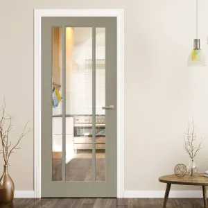 Prefinished Worcester 3 Pane Door - Clear Glass - Choose Your Colour