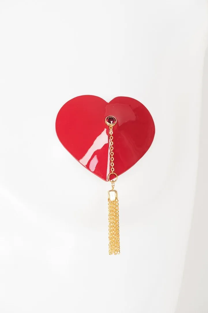 Red Heart Tassel Pasties