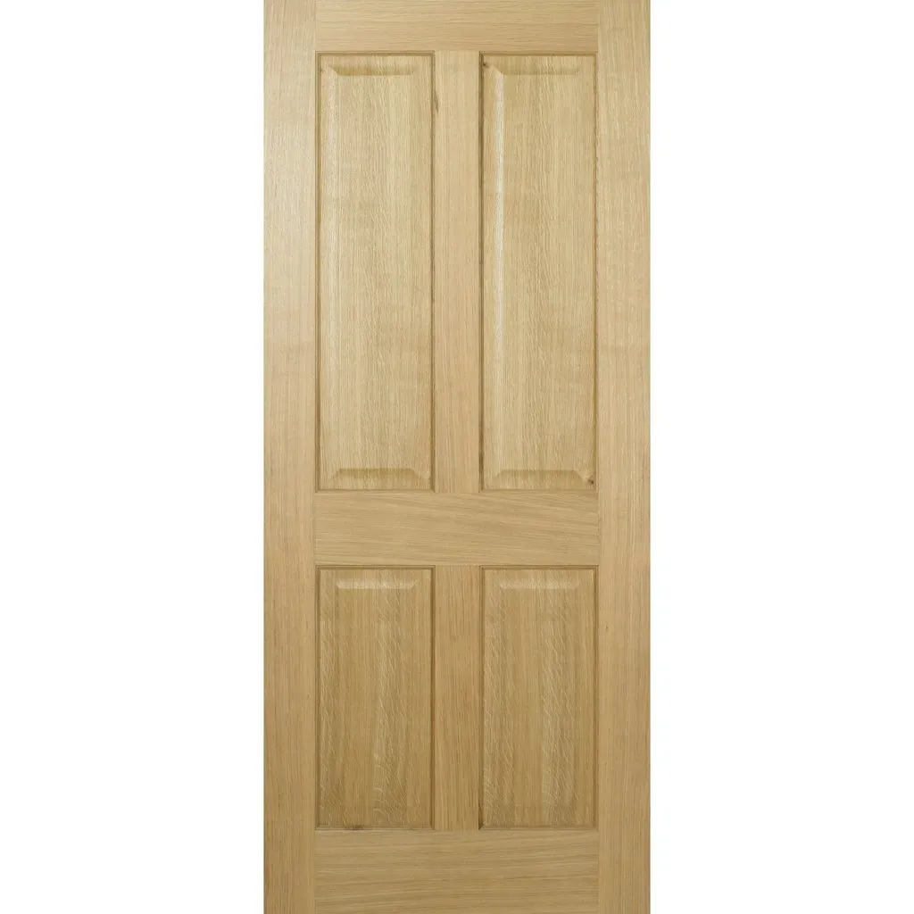 Regency 4P Oak Evokit Pocket Fire Door - 30 Minute Fire Rated - No Raised Mouldings