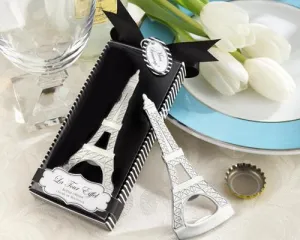 Romantic Eiffel Tower Wedding Bottle Opener