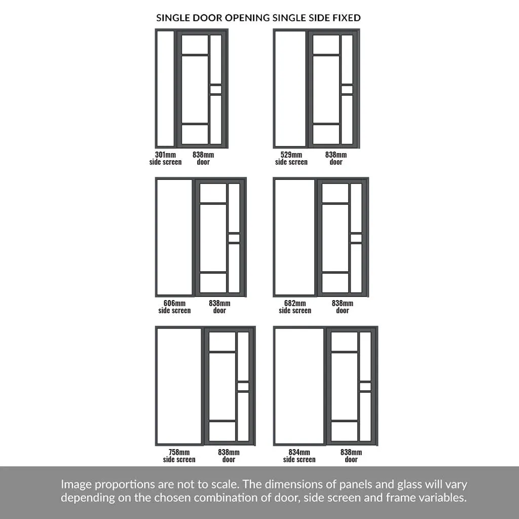 Room Divider - Handmade Eco-Urban® Isla Door DD6429C - Clear Glass - Premium Primed - Colour & Size Options