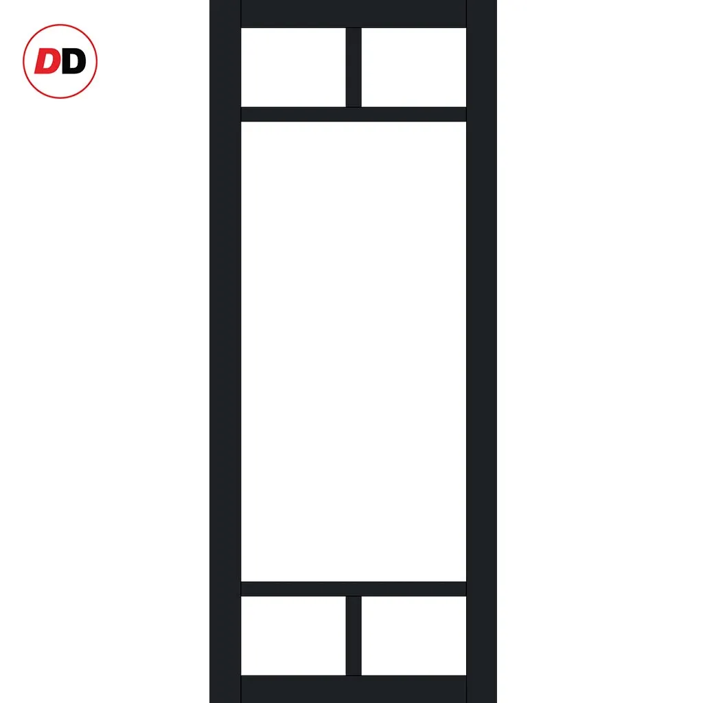 Room Divider - Handmade Eco-Urban® Sydney Door DD6417F - Frosted Glass - Premium Primed - Colour & Size Options