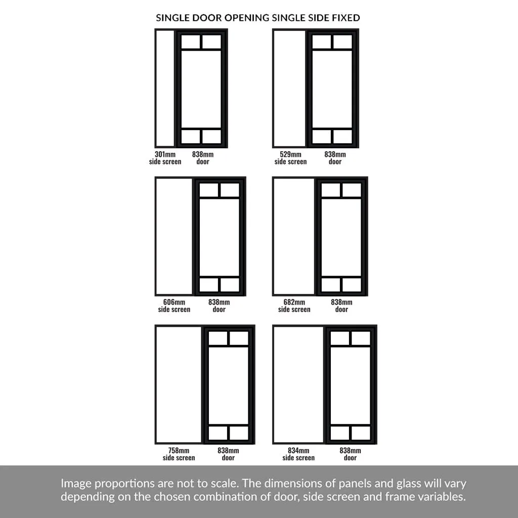 Room Divider - Handmade Eco-Urban® Sydney Door DD6417F - Frosted Glass - Premium Primed - Colour & Size Options