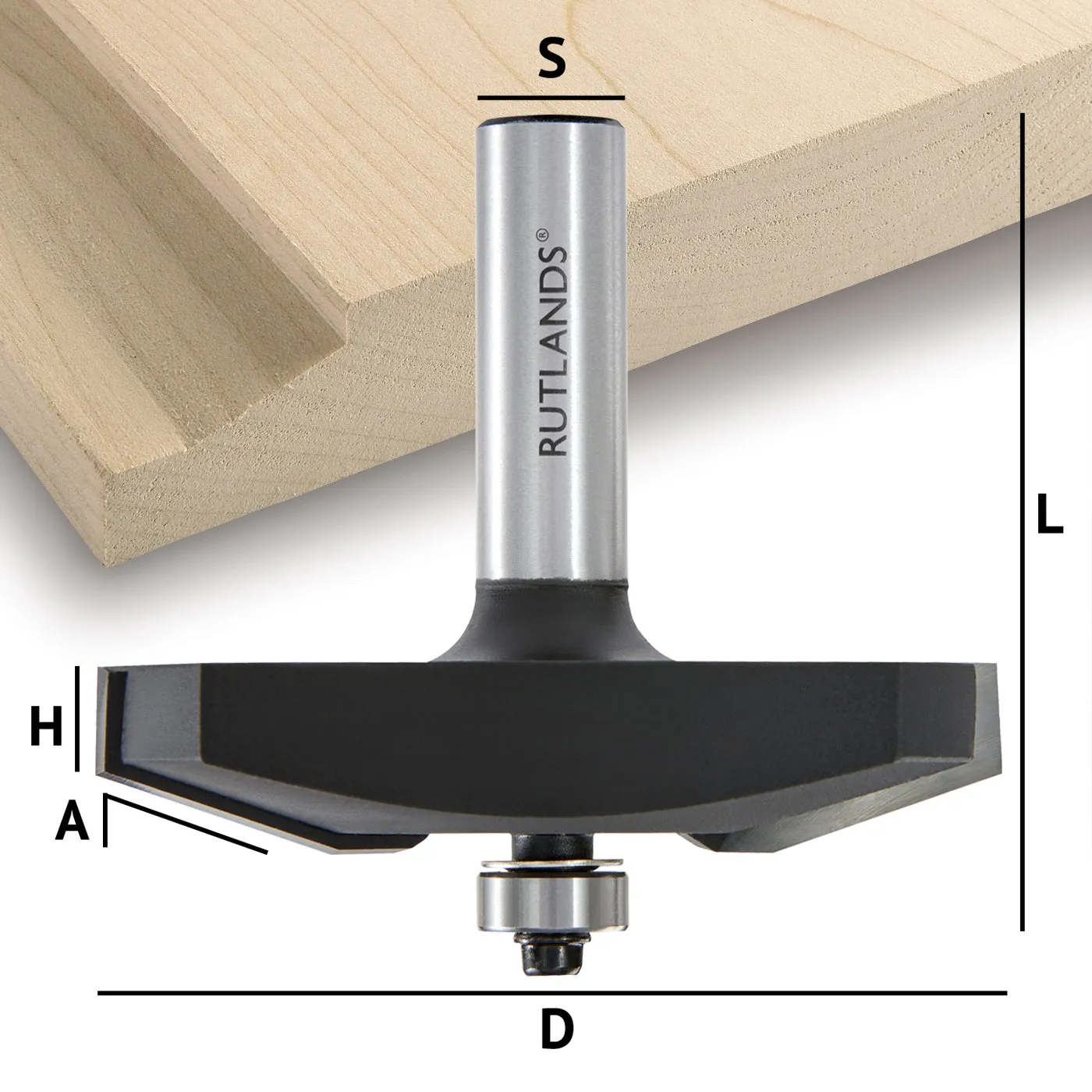 Router Bit Set - Raised Panel Door with Backcutter - Bevel