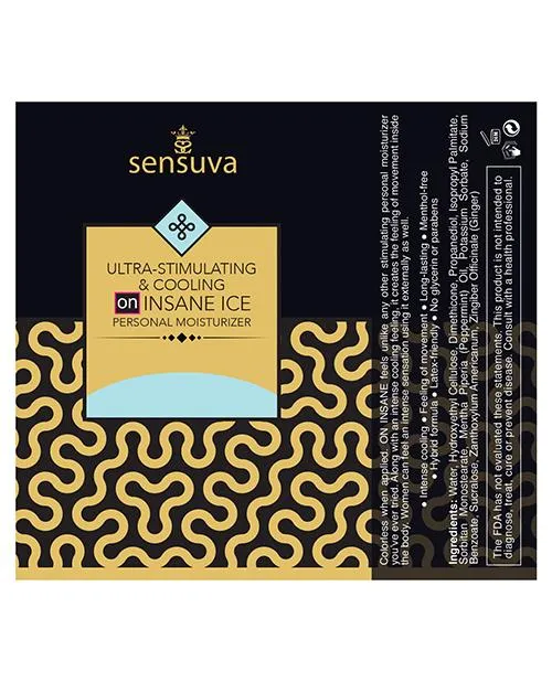 Sensuva Ultra-Stimulating & Cooling ON Insane Ice Personal Moisturizer