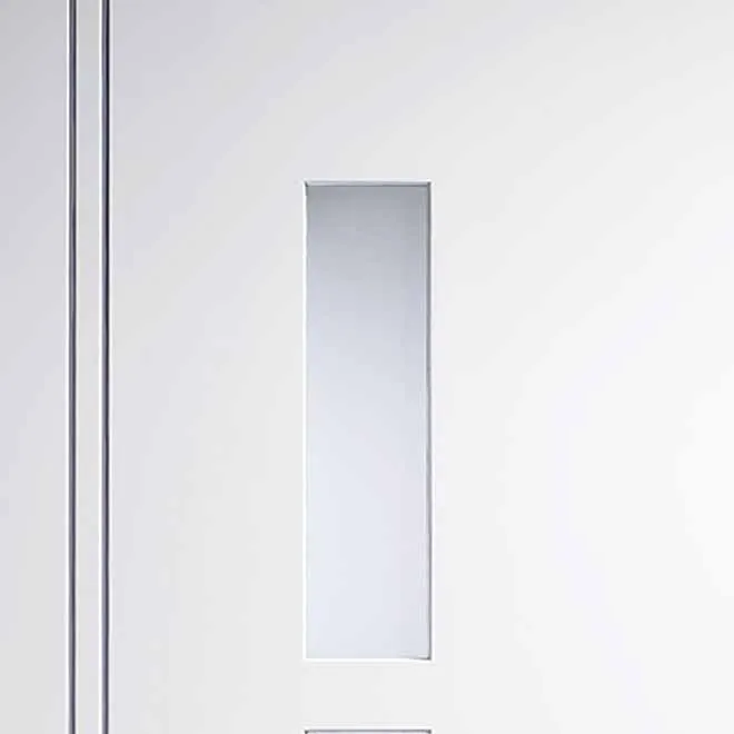 Sierra Blanco Absolute Evokit Single Pocket Doors - Frosted Glass - White Painted