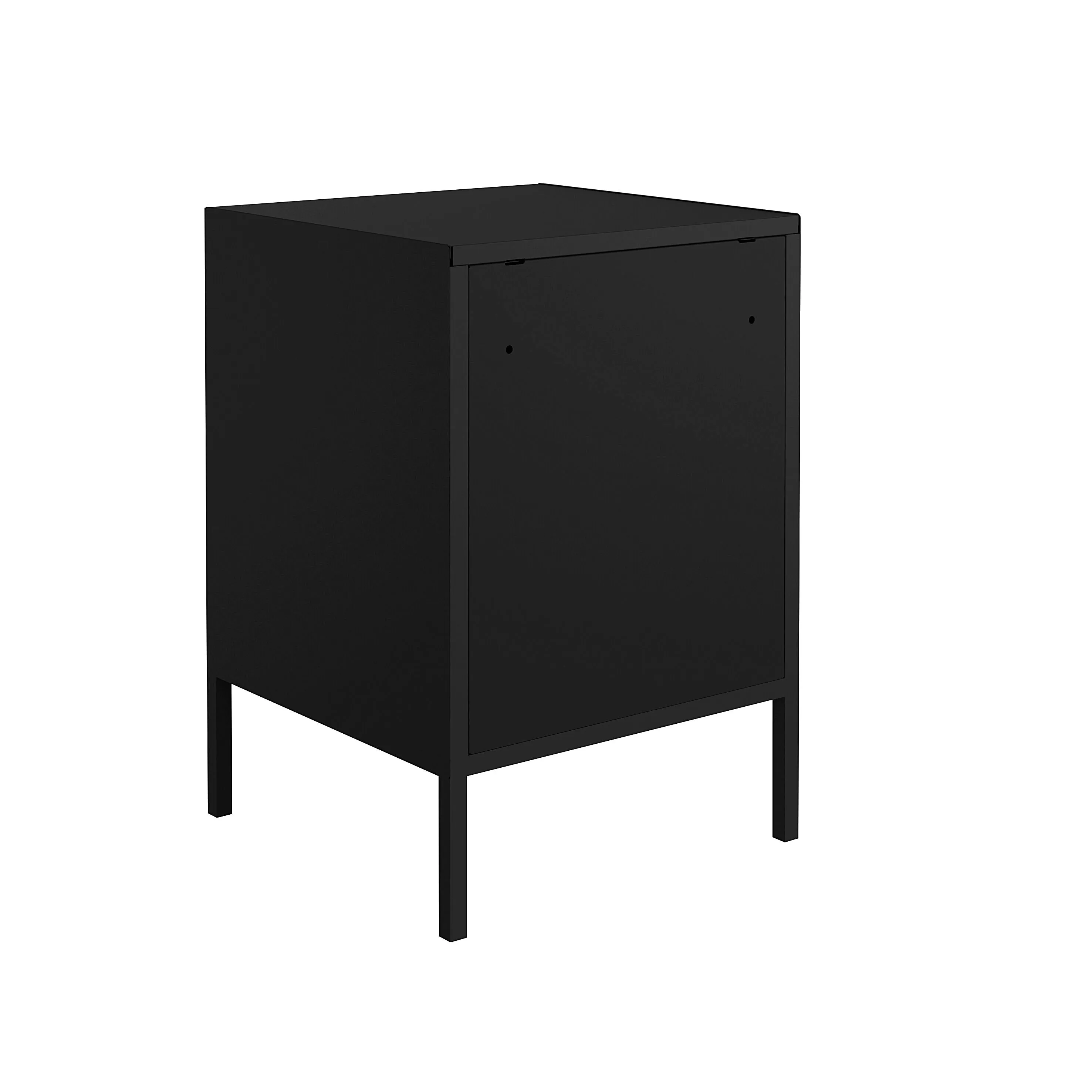 Smart Metal Accent End Table in Black and Grey