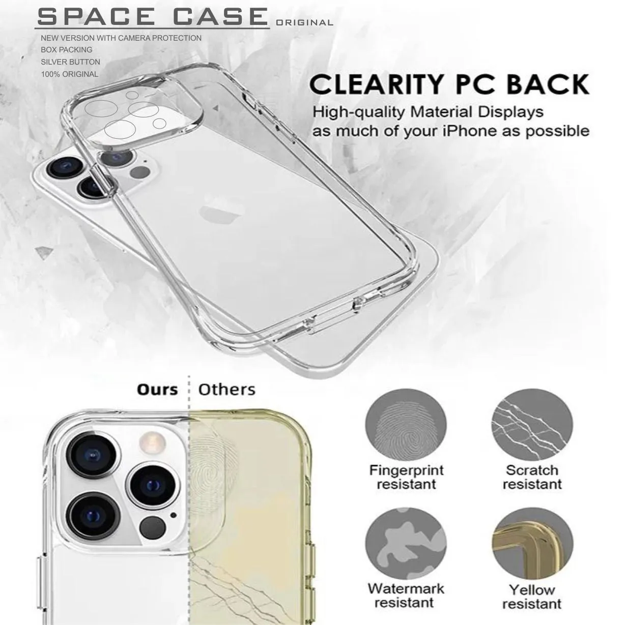 Space Transparent Hard Case For Samsung