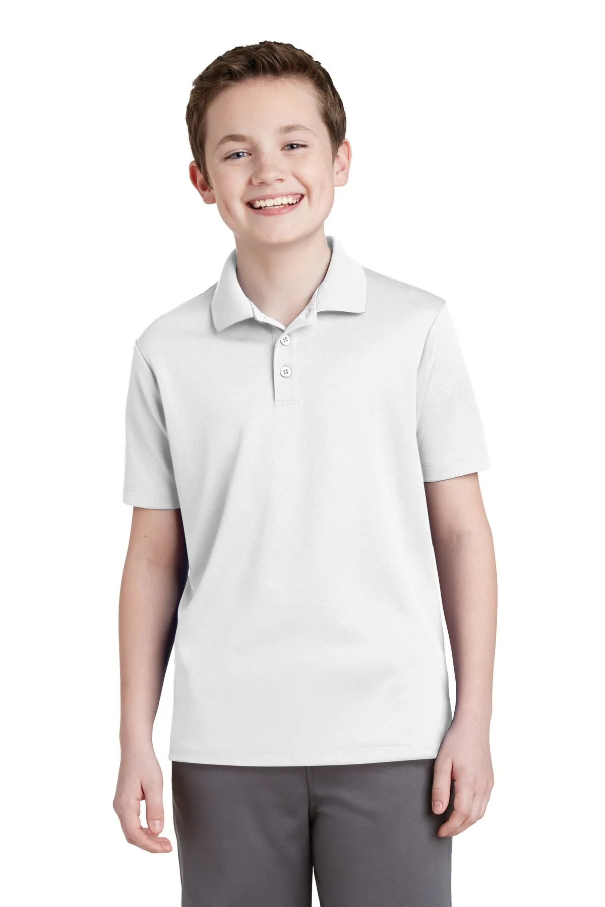 Sport-Tek® Youth PosiCharge® RacerMesh® Polo. YST640