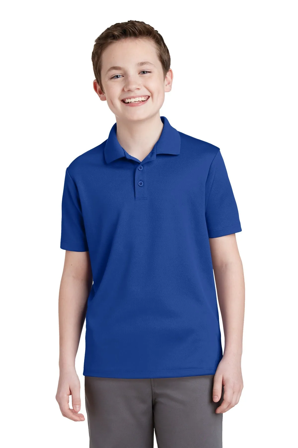 Sport-Tek® Youth PosiCharge® RacerMesh® Polo. YST640