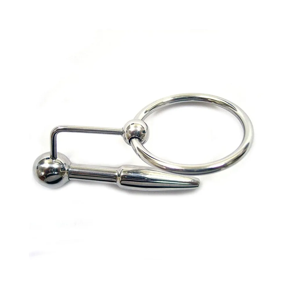 Stainless Steel Urethral Probe & Cock Ring