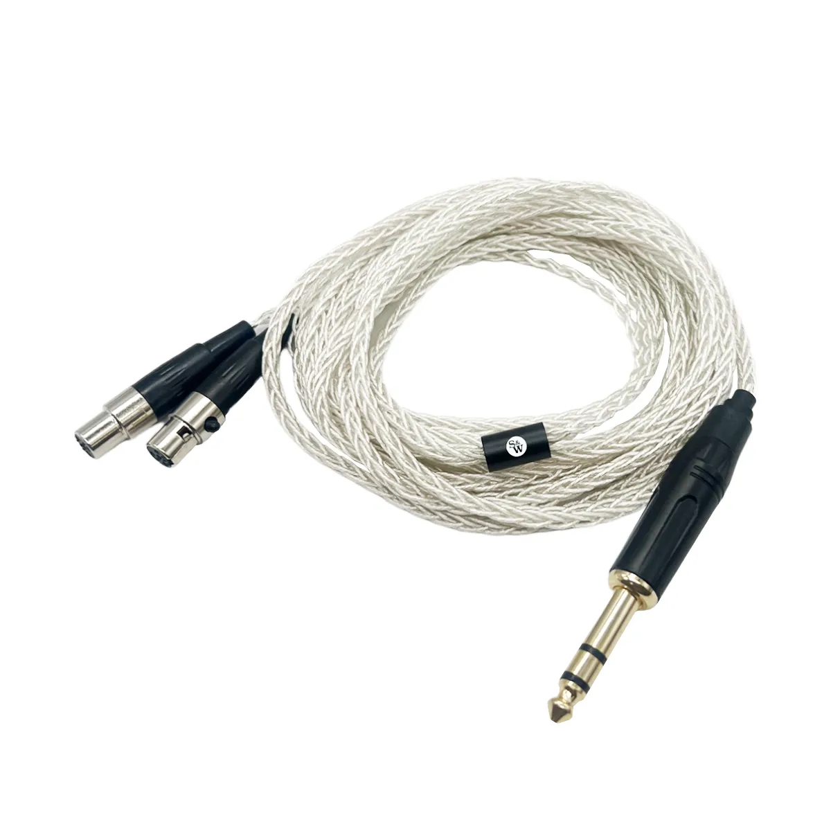 Strauss & Wagner Lisbon Mini-XLR 6.35mm 8-core OFC Silver Headphone Cable