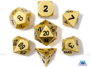 Taryon's Helm | Matte Gold Metal Dice Set (7) | Dungeons and Dragons (DnD) | Tabletop RPG Gaming