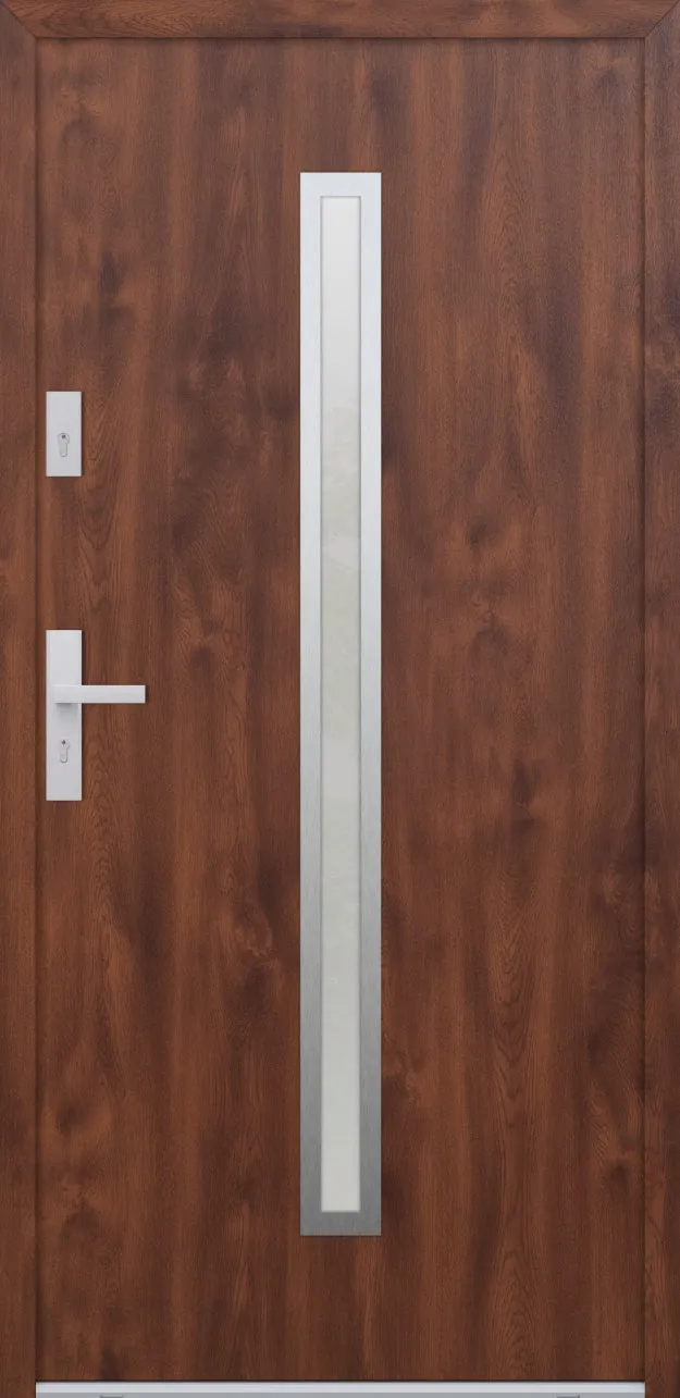 Turenwerke ATU 68 Design 501 Steel Door - Walnut