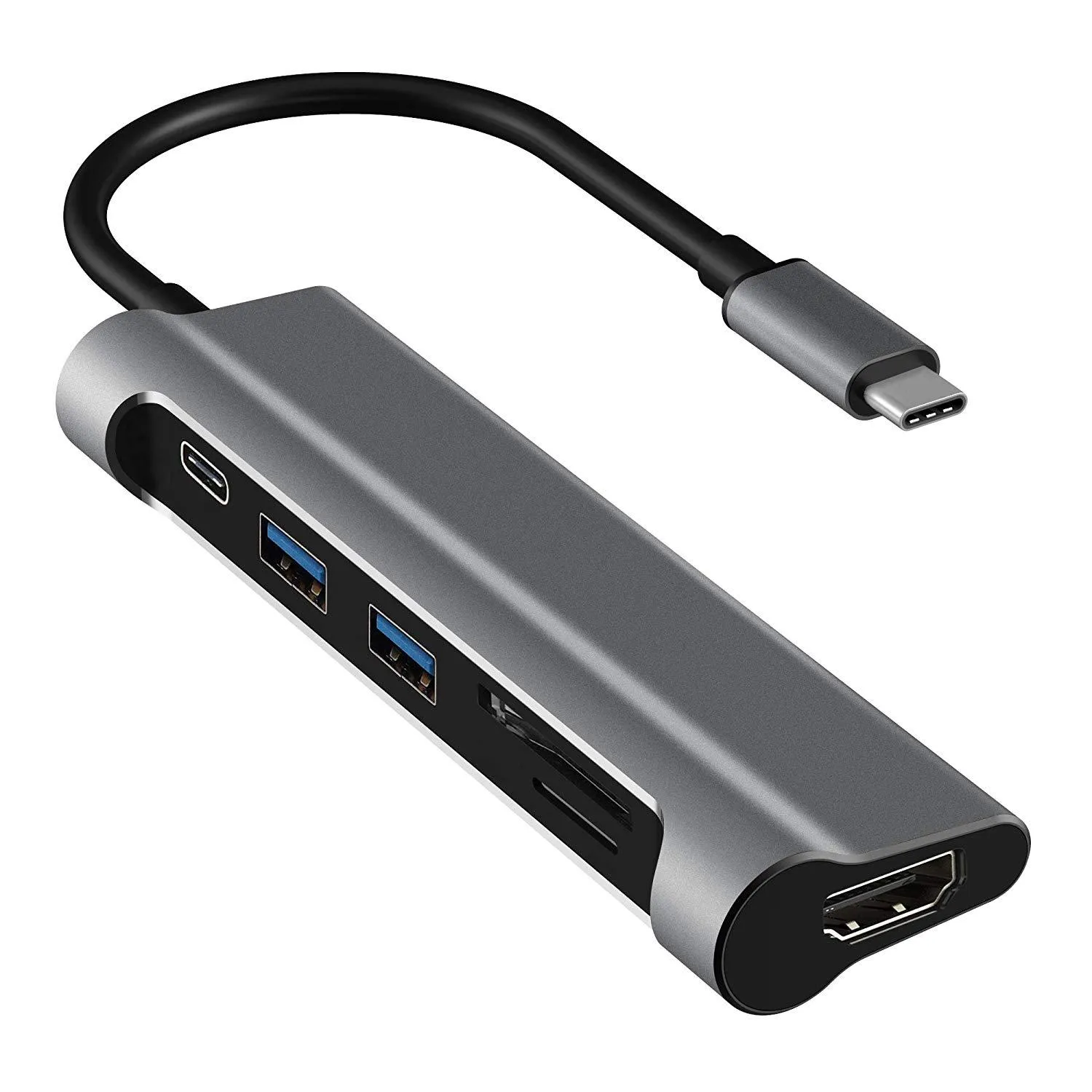 USB-C Hub - 6 Port, Silver