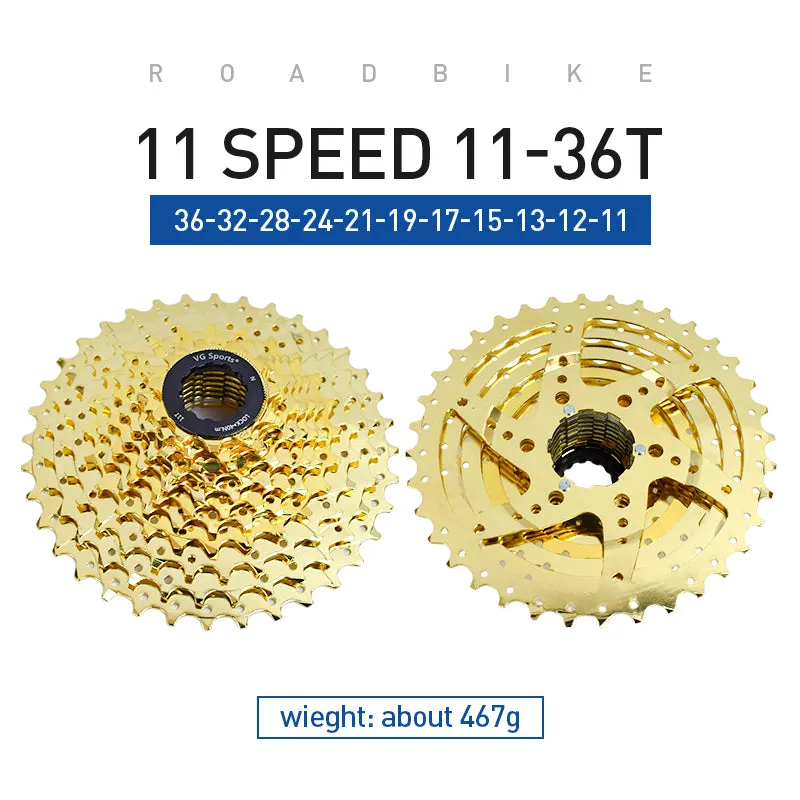 VG Sports MTB 11-Speed Steel Bicycle Cassette