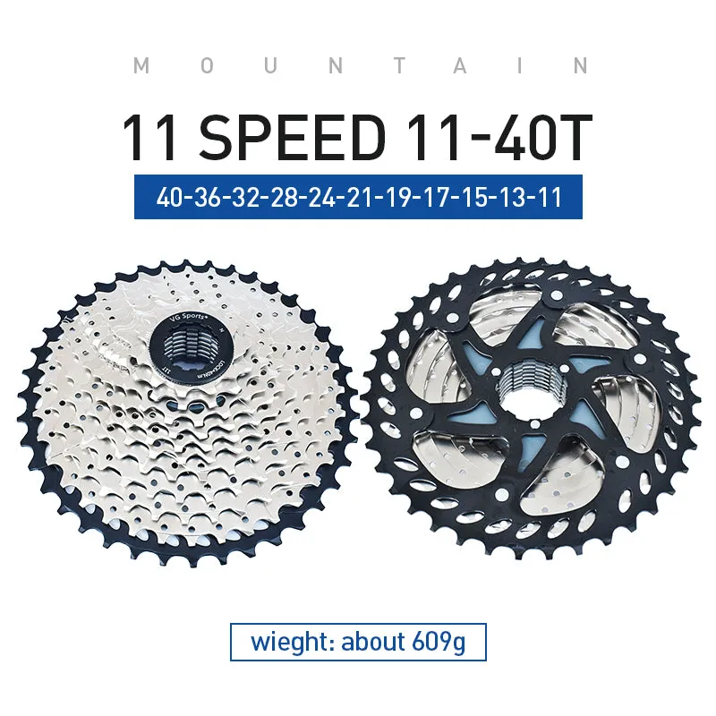 VG Sports MTB 11-Speed Steel Bicycle Cassette