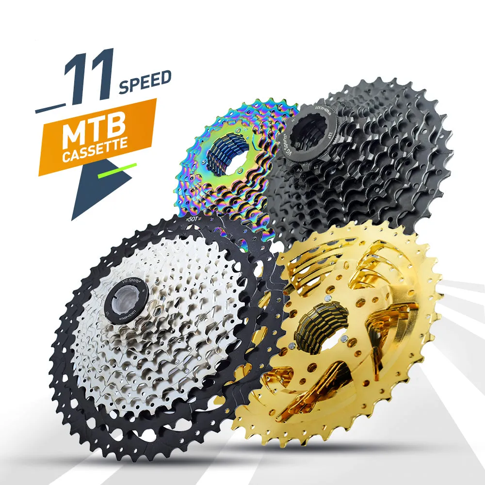 VG Sports MTB 11-Speed Steel Bicycle Cassette