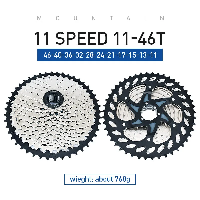 VG Sports MTB 11-Speed Steel Bicycle Cassette