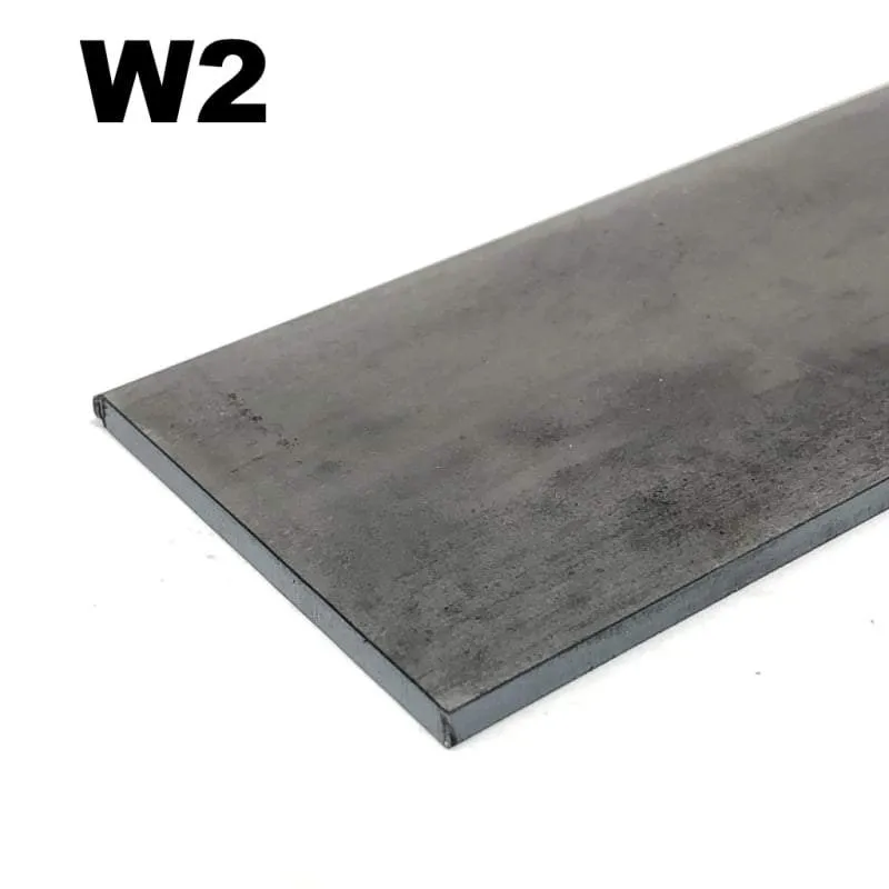 W2 High Carbon Blade Steel Flat Bar- Various Sizes