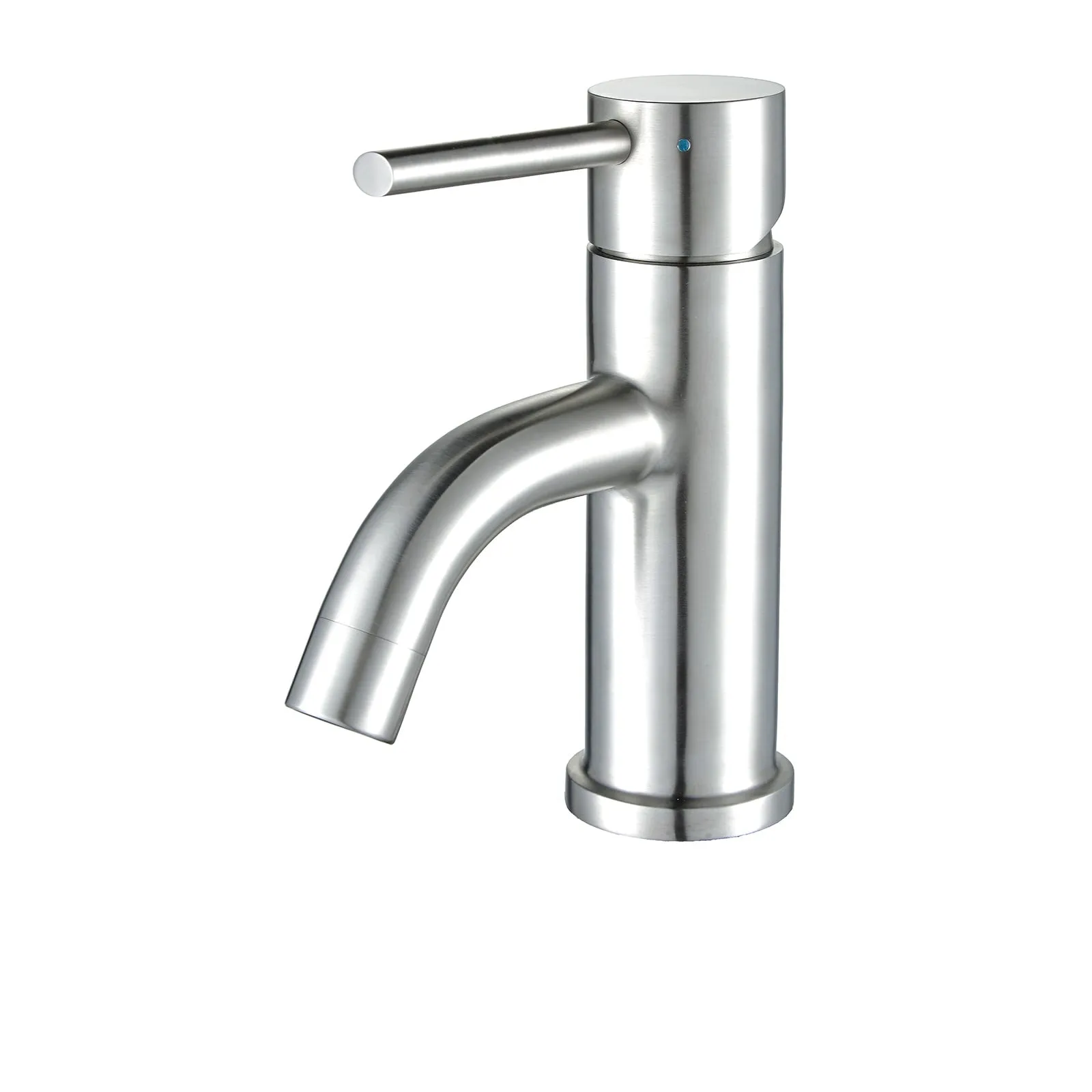 Whitehaus WHS0111-SB-PSS Waterhaus Single Hole, Single Lever Bathroom Faucet with Pop-up Waste