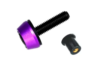 ZSPEC Body Kit Fastener, M5x20mm Titanium & Billet w/WELL NUT, Sold per each